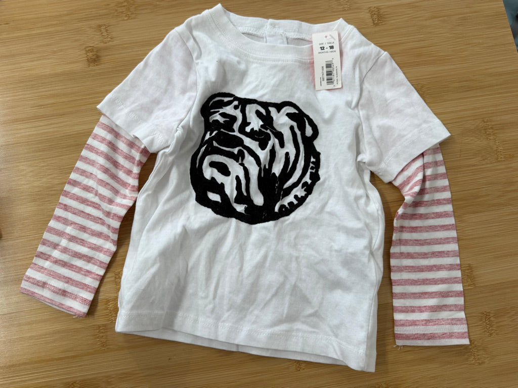 Joe Fresh Animal Graphic Shirt – 12–18M | White & Black | NWT