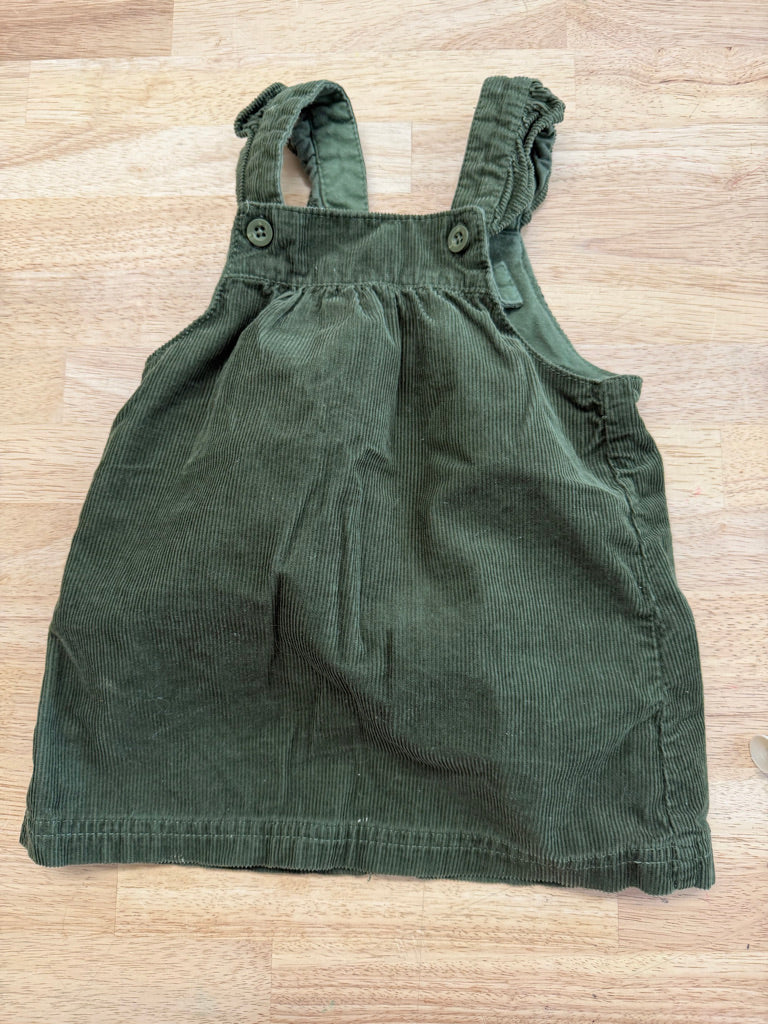 Carter's Corduroy Jumper Dress – 12M | Forest Green