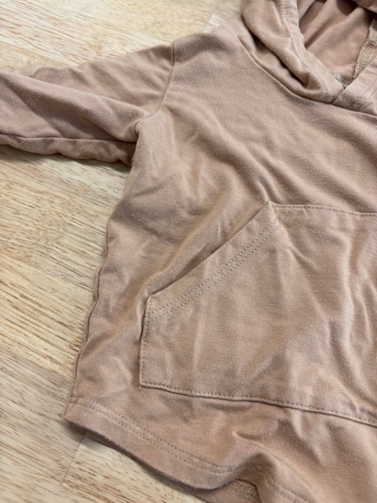 Jax + Lennon 0-6 Months Light Carmel Hoodie with Pocket