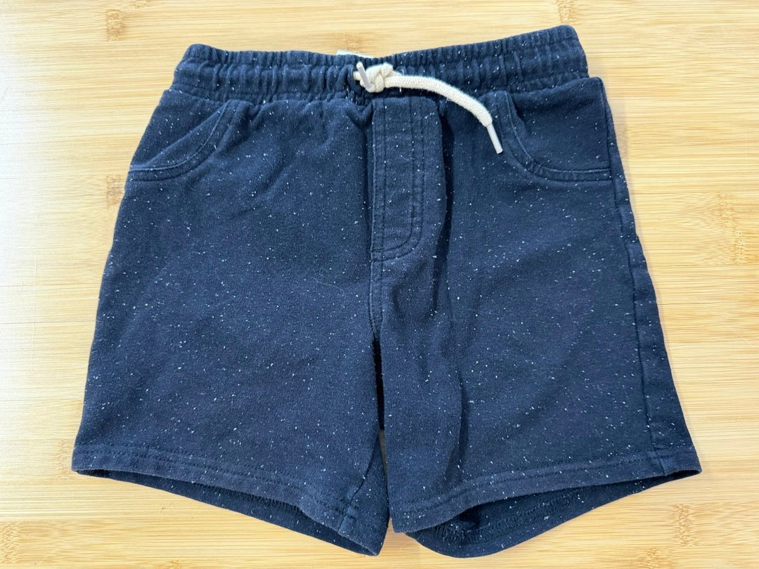 George Terry Cloth Shorts – 6T | Black White Speckle