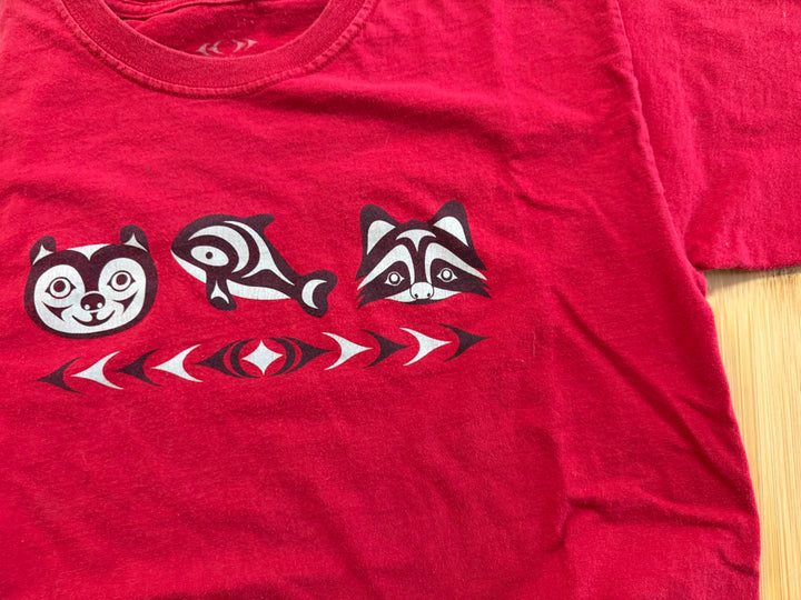 Native Apparel Graphic T-Shirt – Youth L (14–16) | Red 100% Cotton