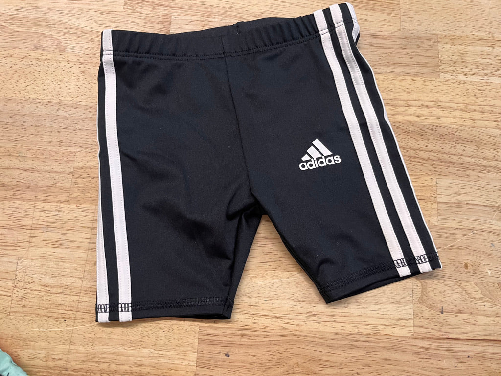 Adidas 18M Black & White Bike Shorts