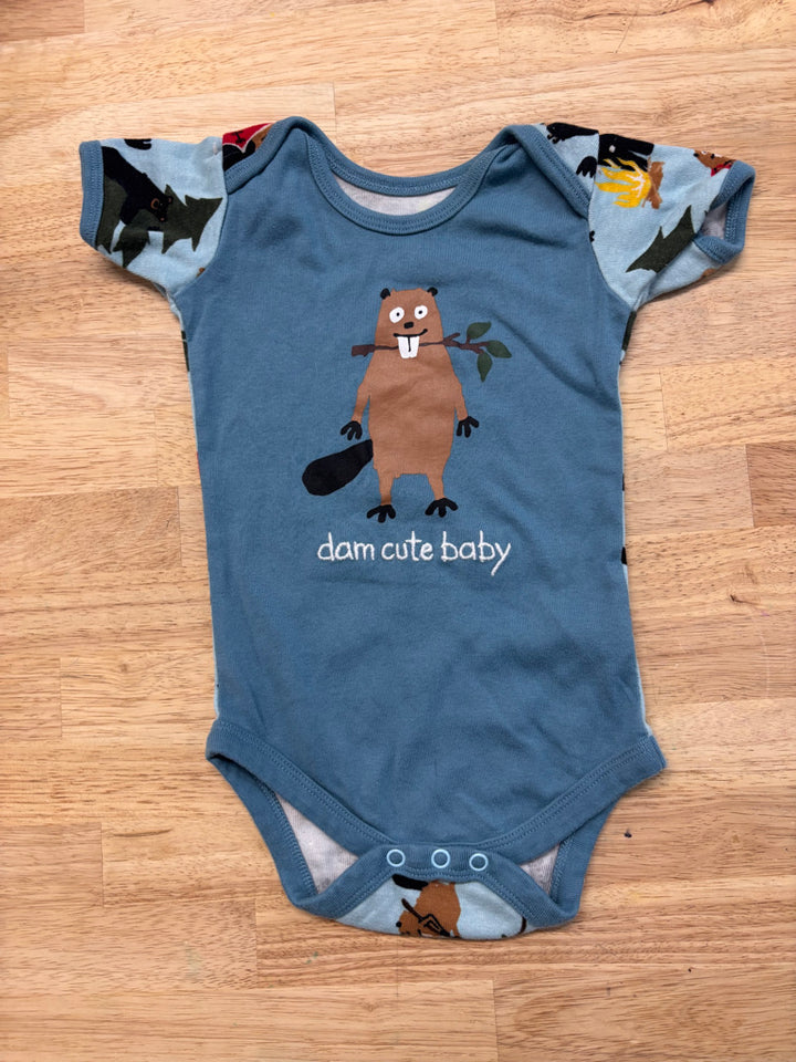 Hatley Little Blue House 6-12 Month Bodysuit