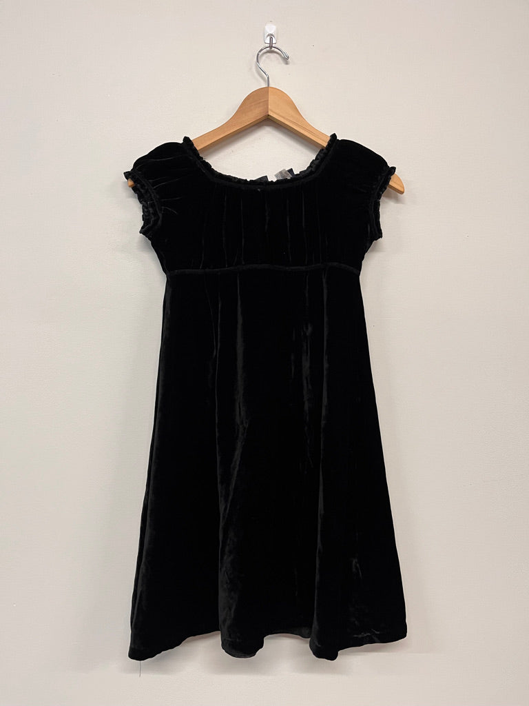 Gap Size 8 – Black Velour Puff Sleeve Dress