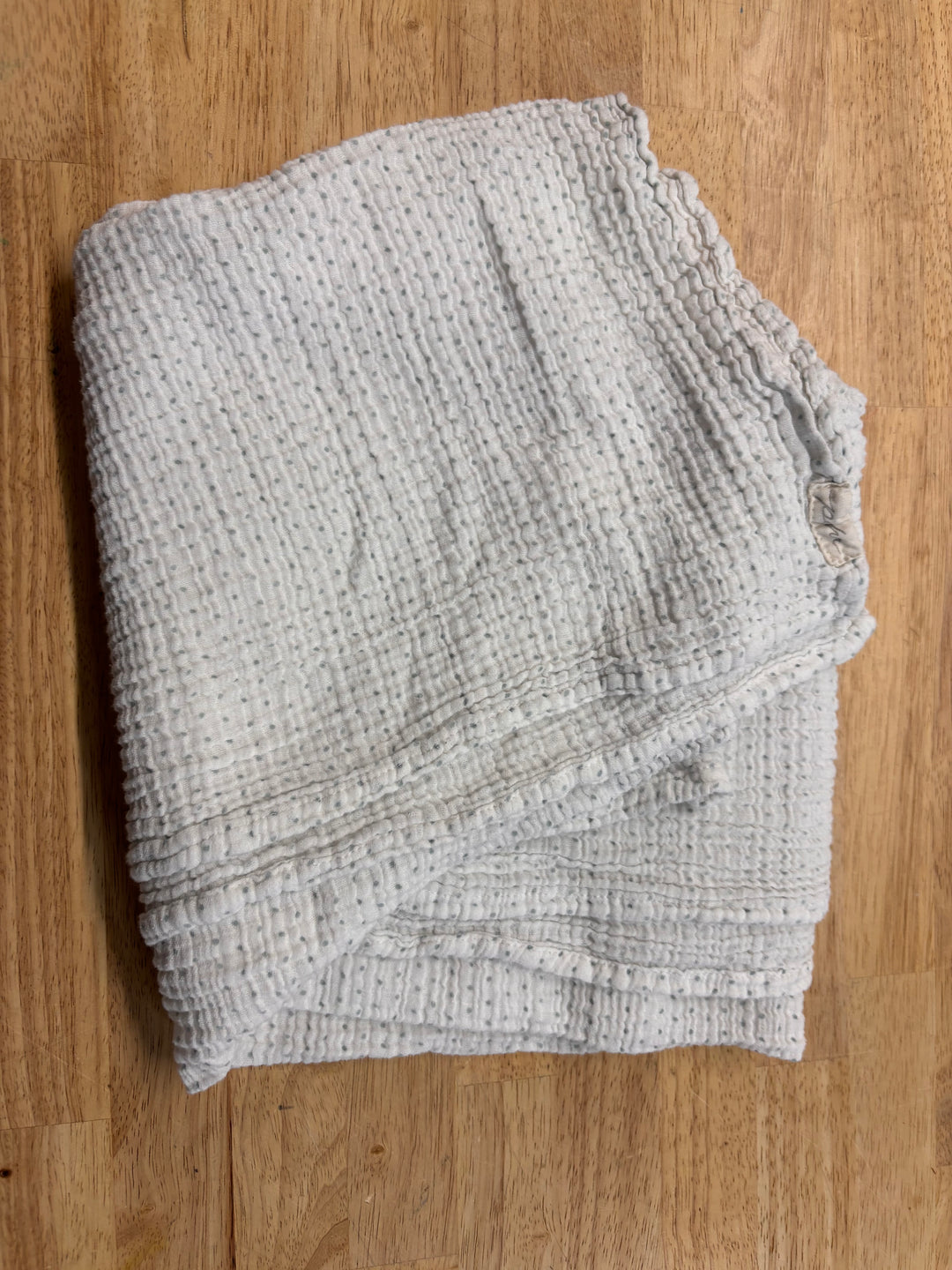 Pehr Muslin Cotton Swaddle – Blue Dots