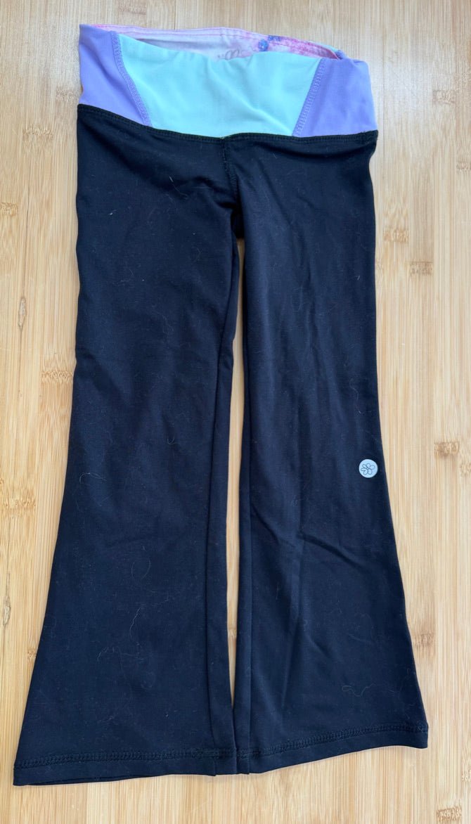 Jill Cosmo Band Flare Yoga Pants – 4 | Purple - Nest and Sprout-Consignment