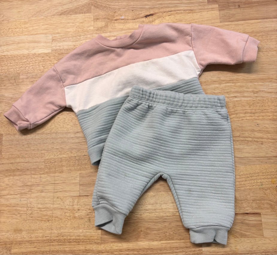 PL Baby Jogger & Sweatshirt Set – Size 3M - Nest and Sprout - Consignment