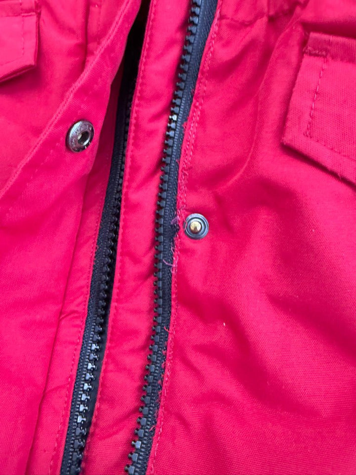 Canadiana Winter Jacket – 3T | Red | Faux Fur Hood - Nest and Sprout-Consignment