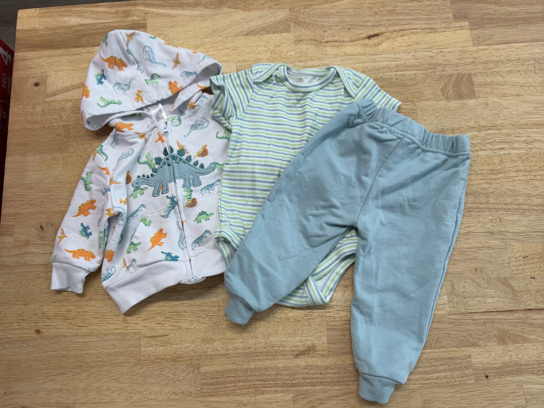 Chickpea Dinosaur Three-Piece Set – 3–6M