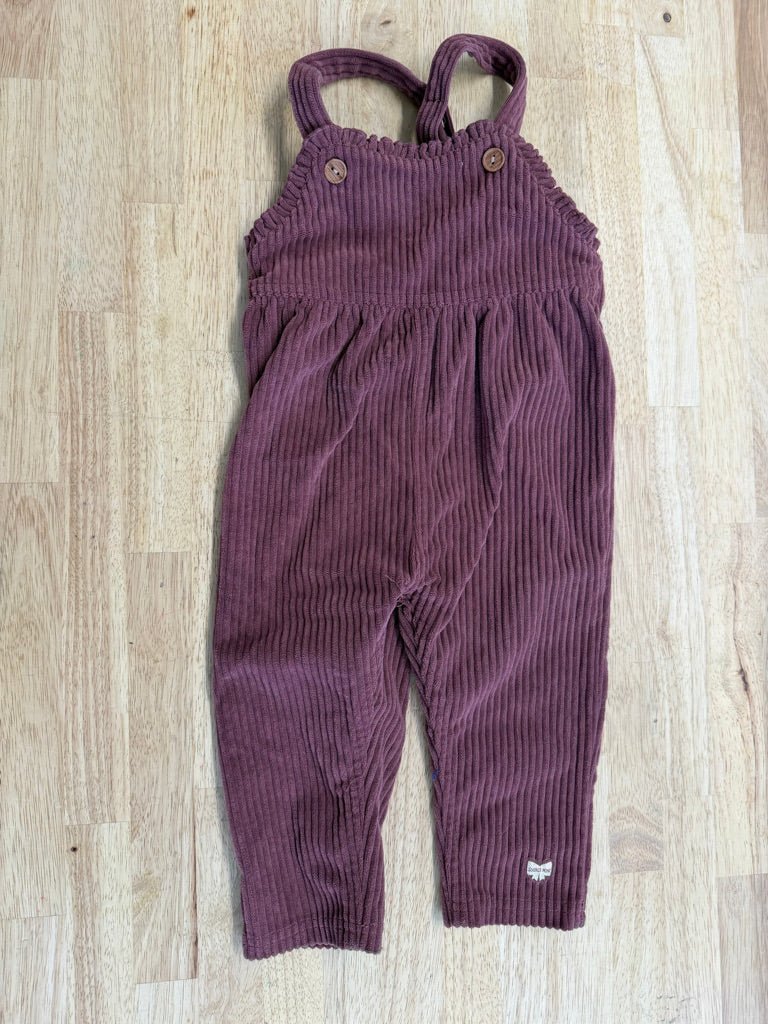 Souris Mini Corduroy Romper – 12–18M | Burgundy - Nest and Sprout - Consignment