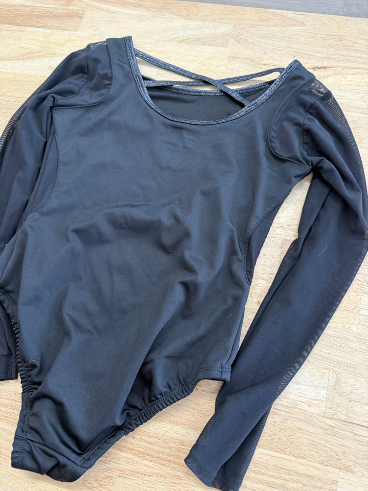 Justice Leotard – Size 10 | Black Sequin Bodice