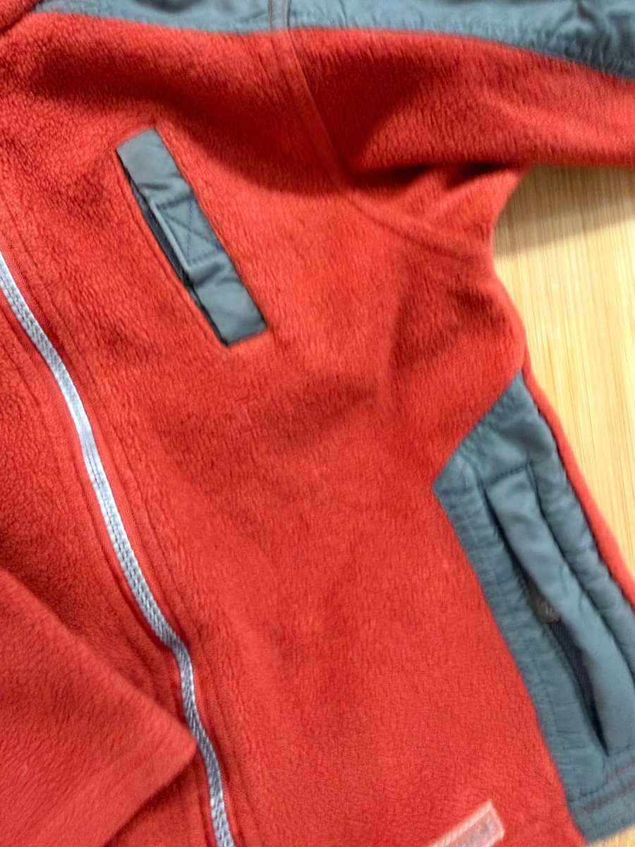 Teddy's Choice Orange Fleece Sweater – 3 - Nest and Sprout-Consignment
