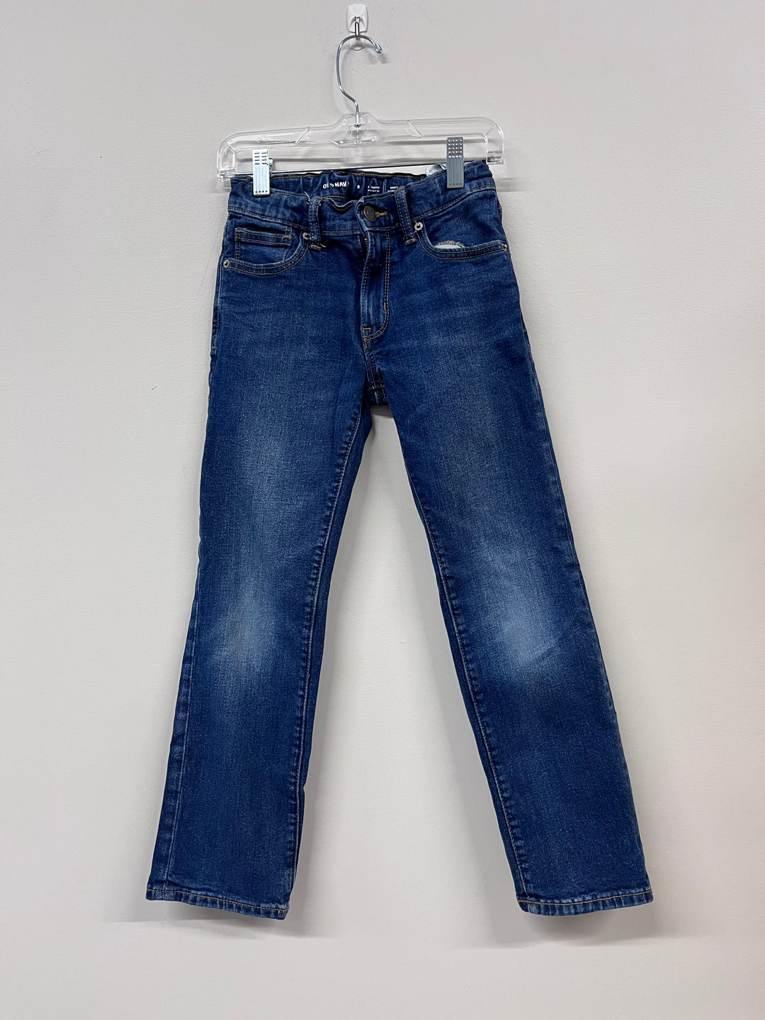 Old Navy Straight Jeans, Size 8, Light-Medium Wash