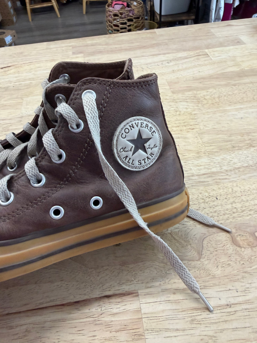 Converse Tie Up Lace Up Shoes – 1 | Brown