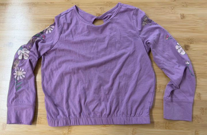 OshKosh Long Sleeve Top – 8 | Light Purple Butterfly Sleeve