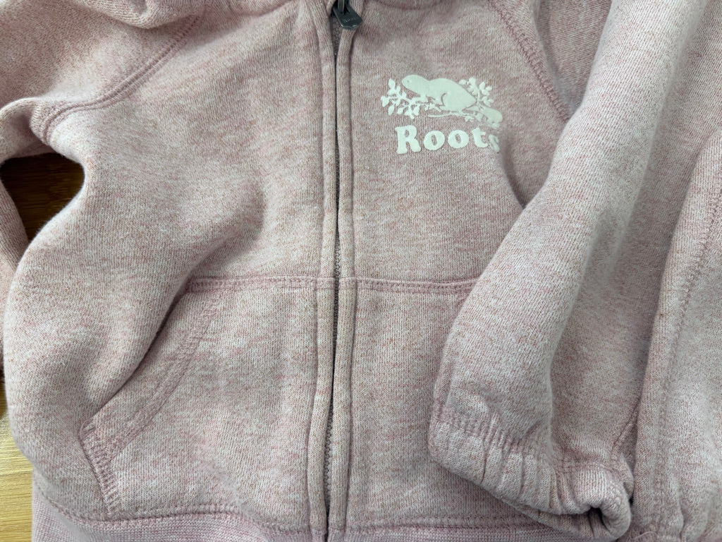 Roots Two-Piece Set – 12–18M | Light Pink Gold Glitter Logo | Play