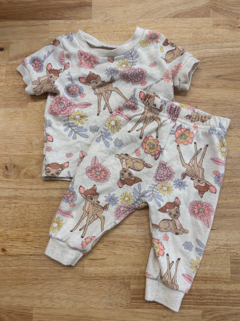 Disney Baby 3–6M Bambi Pajama Set