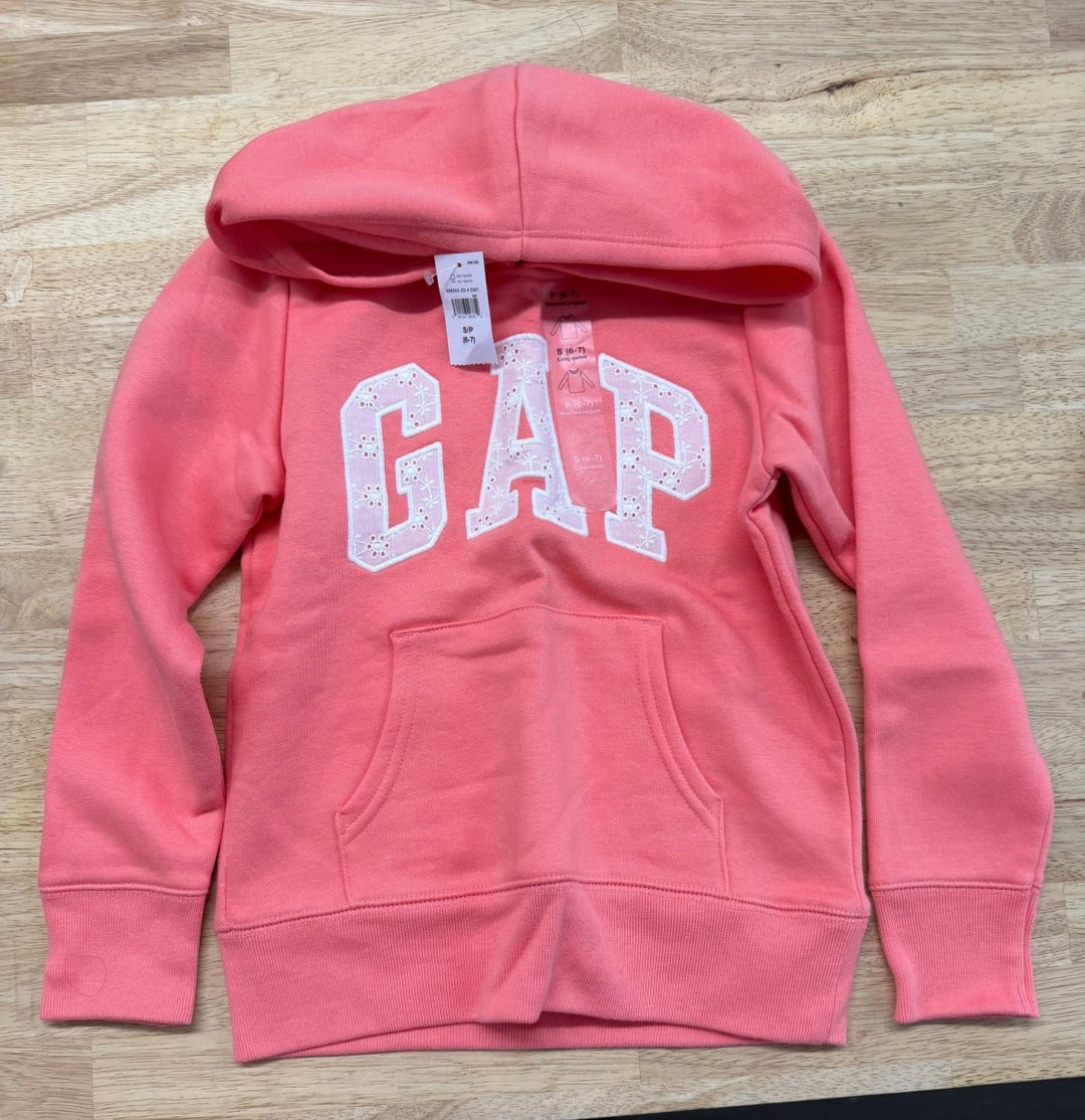 Gap Peach Lace Logo Long Sleeve Sweatshirt – 6–7Y | NWT - Nest and Sprout-Consignment