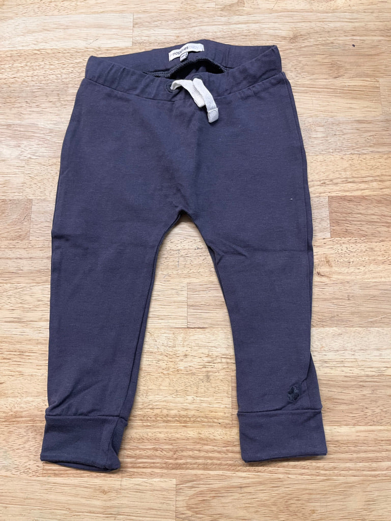 Noppies Leggings – Size 68 (Charcoal, Drawstring) Like New