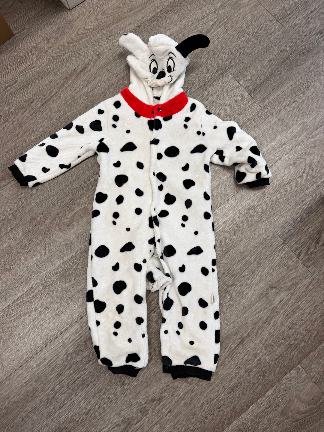 Dalmatian Costume – 110cm | White with Polka Dots
