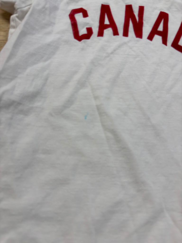 HBC Olympic Stripes Canada Shirt White | Size 7/8