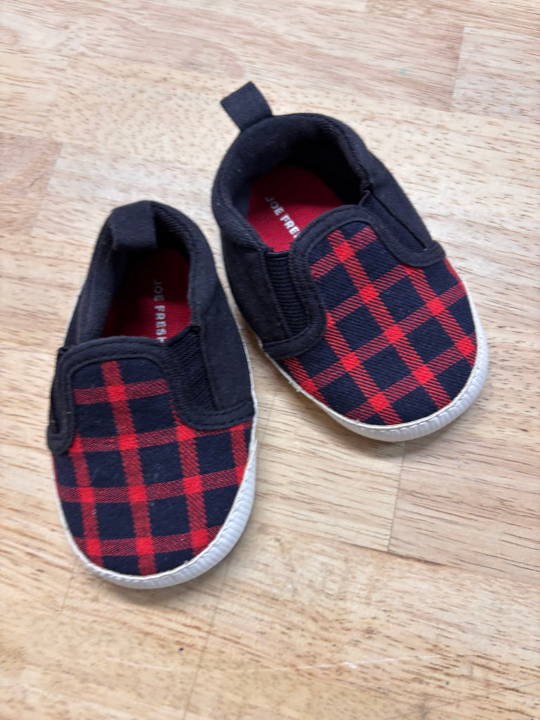 Carters Soft Sole Shoes – Size 3 (Black/Red)