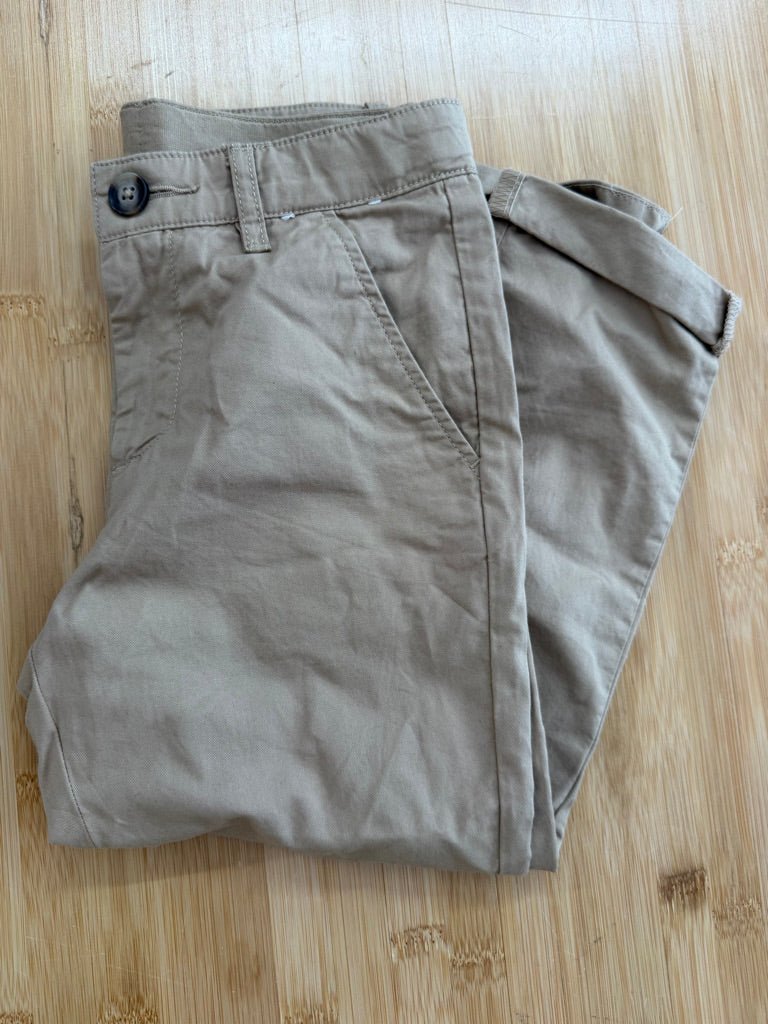 H&M Loose Fit Tapered Denim/Khaki – 4–5Y | Adjustable Waist | NWT - Nest and Sprout-Consignment
