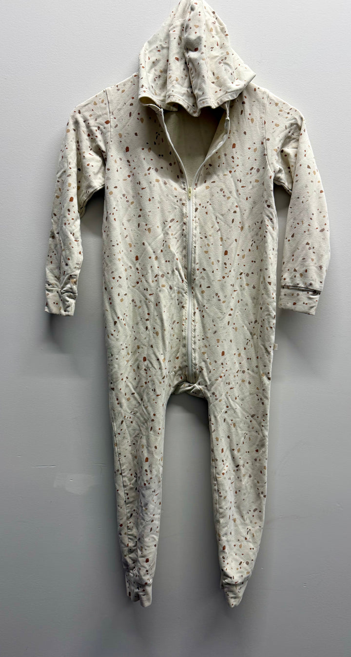 Jax & Lennon Cream Pebble Print Hooded Romper – Youth M | Play