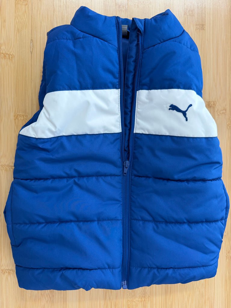 Puma Blue & White Insulated Vest – 6 | Like New - Nest and Sprout-Consignment