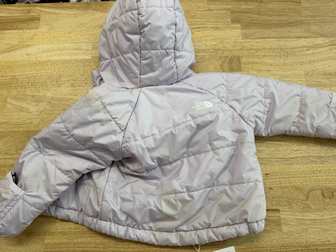 The North Face Reversible Puffer Jacket – 6-12 Months | Light Purple Floral