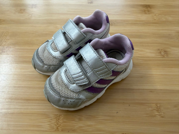 Adidas Runners – 7 | Purple Silver Velcro