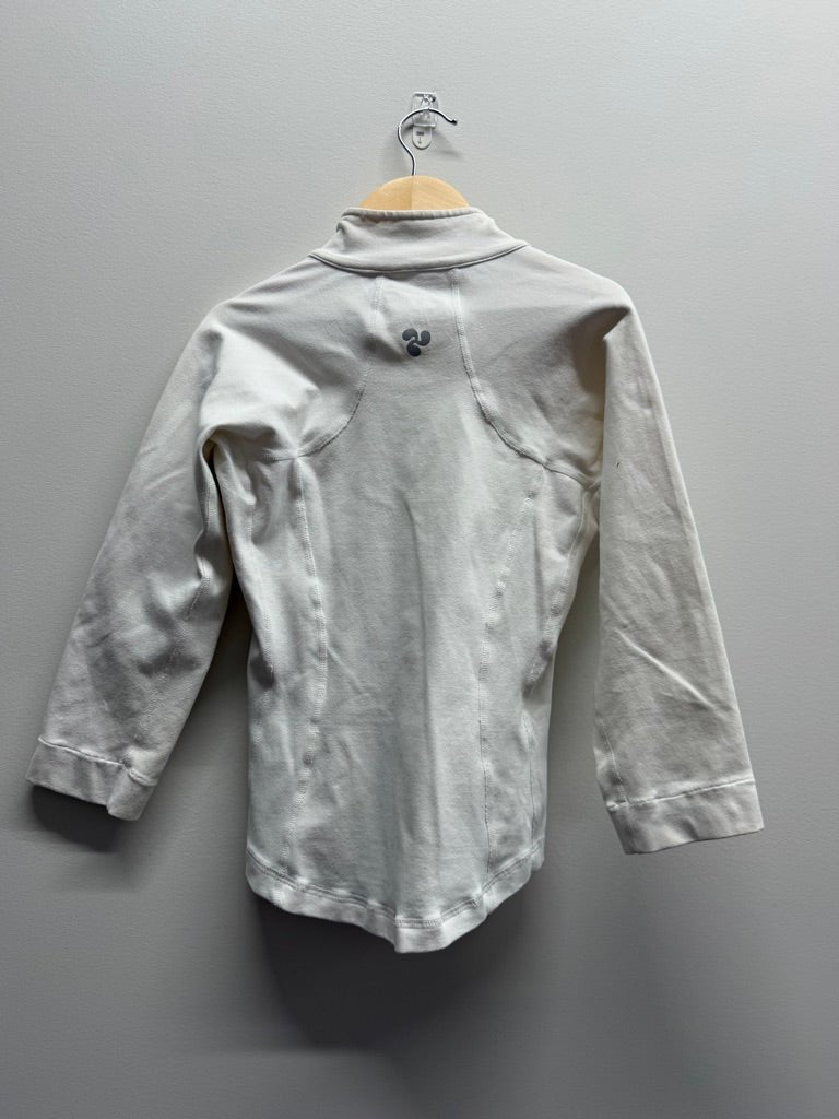 Triple Flip Spandex Jacket – 2 (Youth 4/5Y) | White Lycra | Play - Nest and Sprout-Consignment
