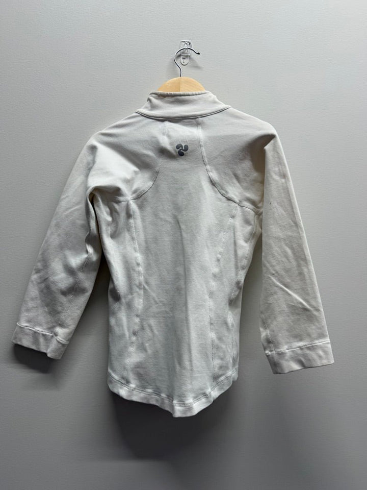 Triple Flip Spandex Jacket – 2 (Youth 4/5Y) | White Lycra | Play - Nest and Sprout-Consignment