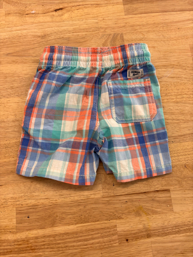 OshKosh 2T Printed Shorts (Blue and Orange)