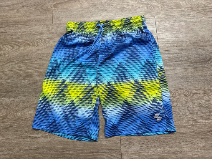 The Children's Place Sport Shorts – XL (14) | Neon Green & Blue