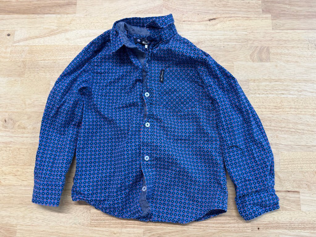 Ben Sherman Dress Shirt – 6 | Blue Long Sleeve - Nest and Sprout - Consignment