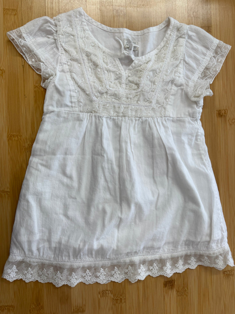 The Children's Place Lace Top – 5/6 | White 100% Cotton