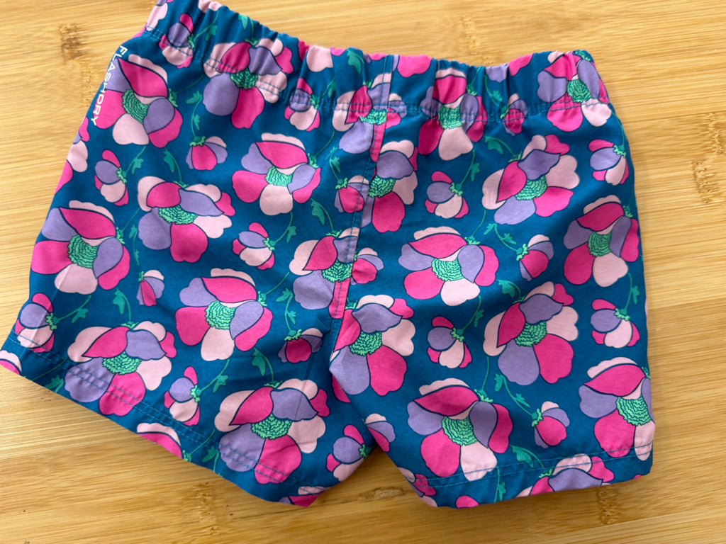 The North Face UPF 40+ Swim Shorts – 2T | Blue Pink & Purple Floral Excellent