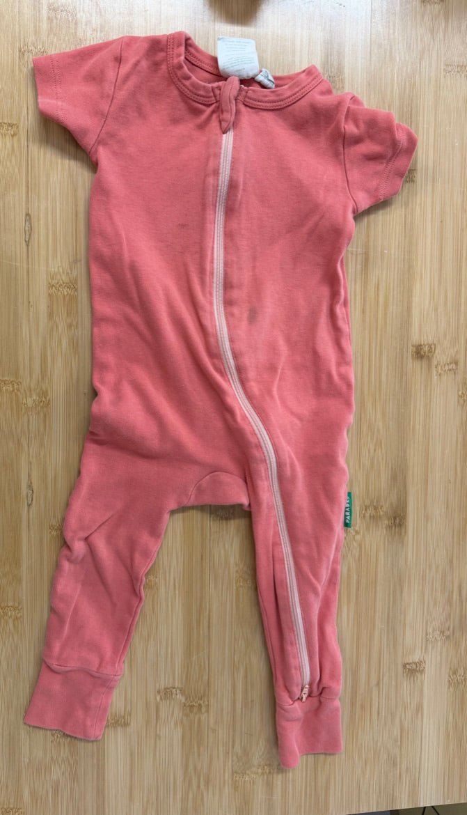 Parade Organics Orange Short Sleeve – 12-18| Light Stain | Play - Nest and Sprout-Consignment