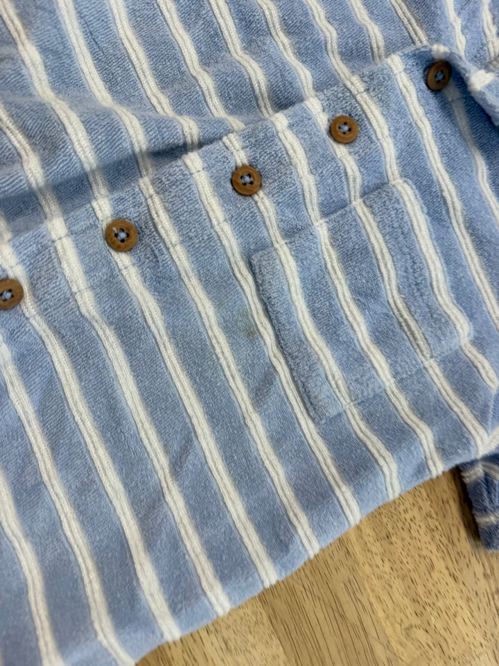 Ben Sherman Terry Cloth Button-Up Shirt – 24M | Striped | Play
