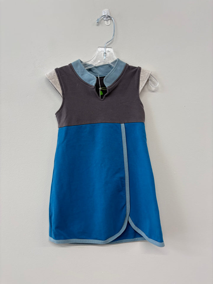 Peekaboo Beans Pixie Dress (Size 3, Teal)