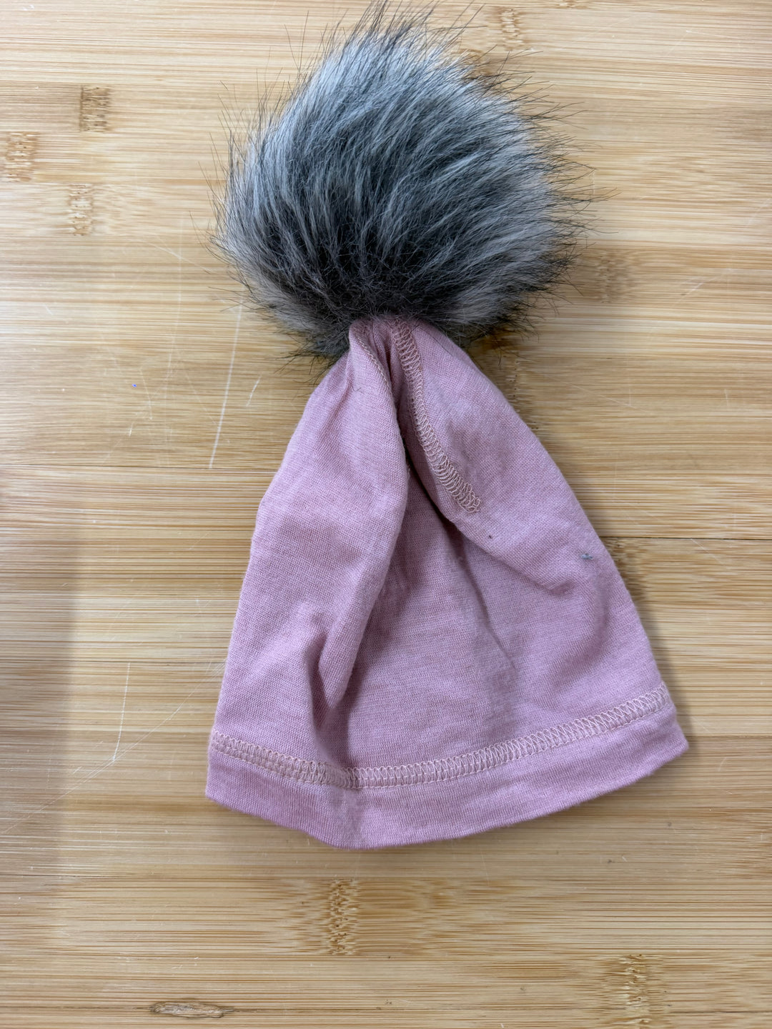 Calikids Merino Wool Pompom Hat – 2-5 Years | Light Pink