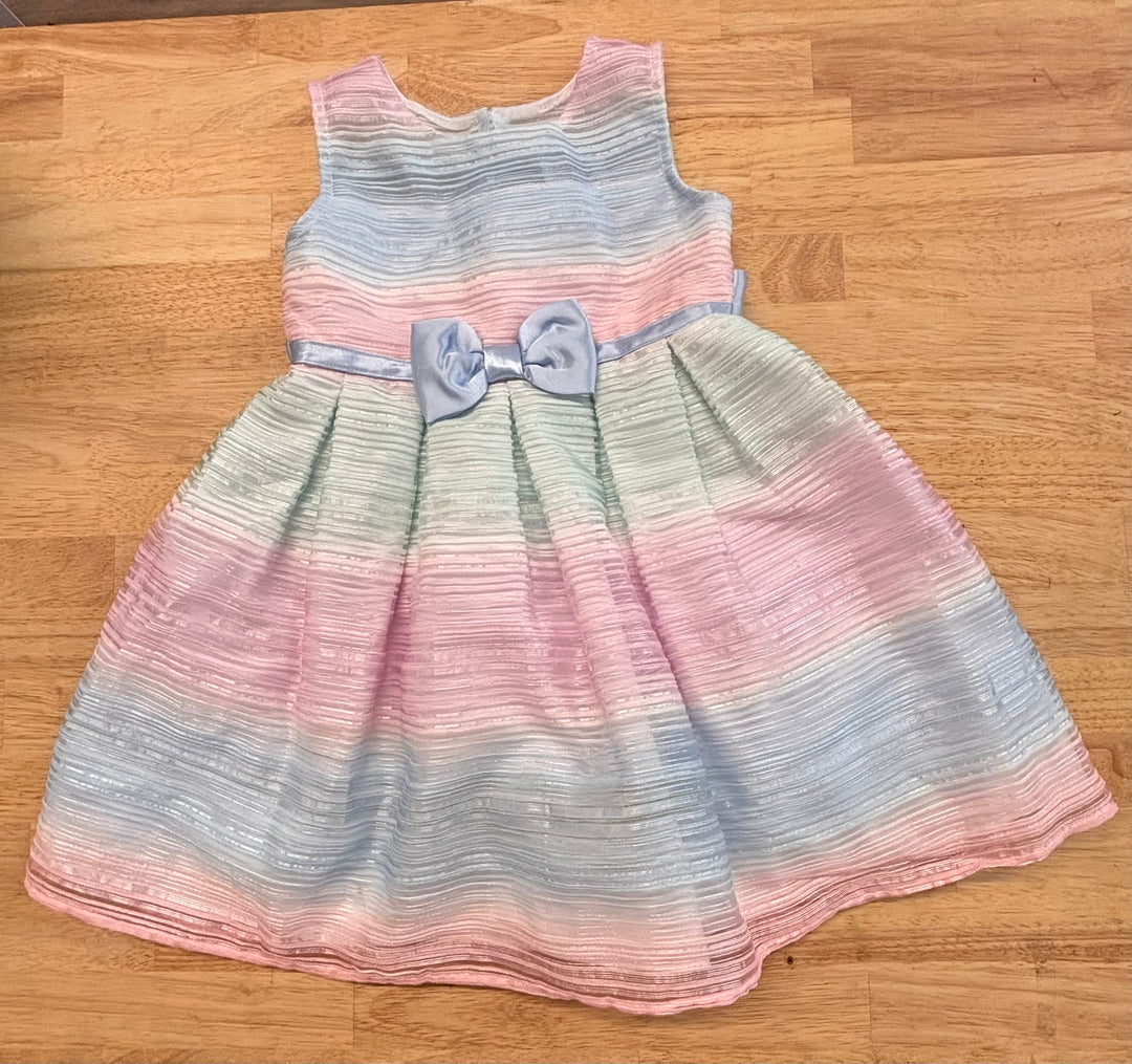 Joanna Michelle Size 2T Dress – Pastel Stripes