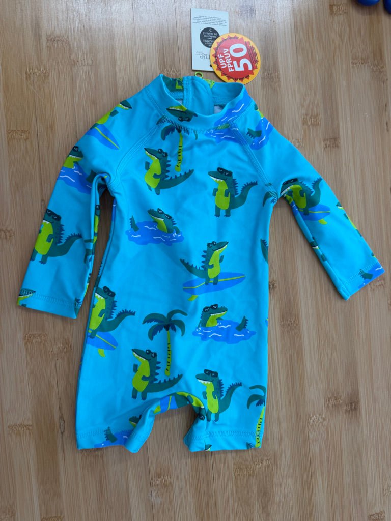 George Dinosaur Sunsuit Swimwear – 3–6M | NWT