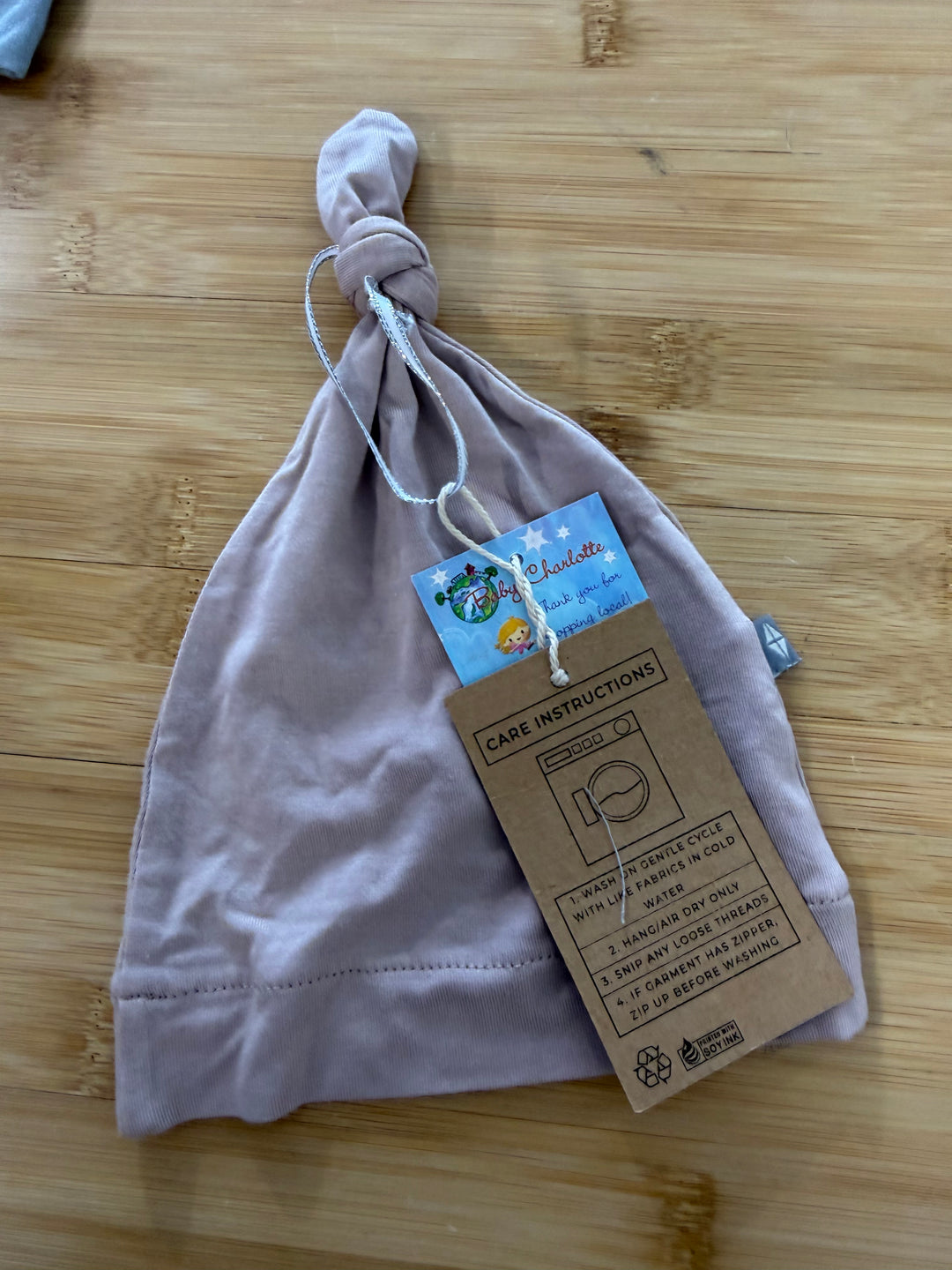 Kyte Baby dusty pink purple  Knotted Hat – 0–3M | NWT