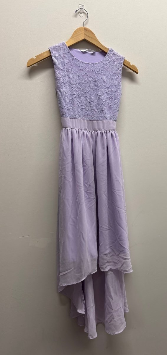U Kids Lace Bodice Dress – 11/12 | Purple | Sheer Skirt - Nest and Sprout-Consignment