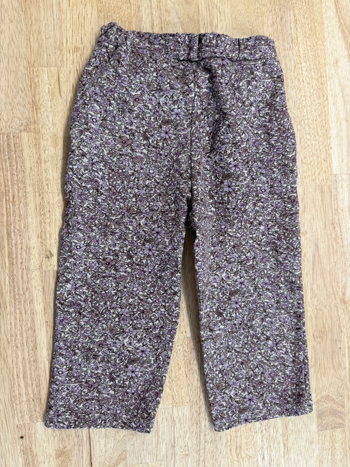 Wheat Jogger Pant – Floral Purple | Wide Leg