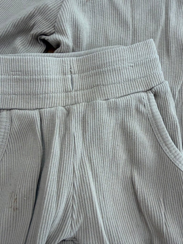 Mebie Baby Two-Piece PJ Set – 18M | Light Brown play condition - Nest and Sprout-Consignment