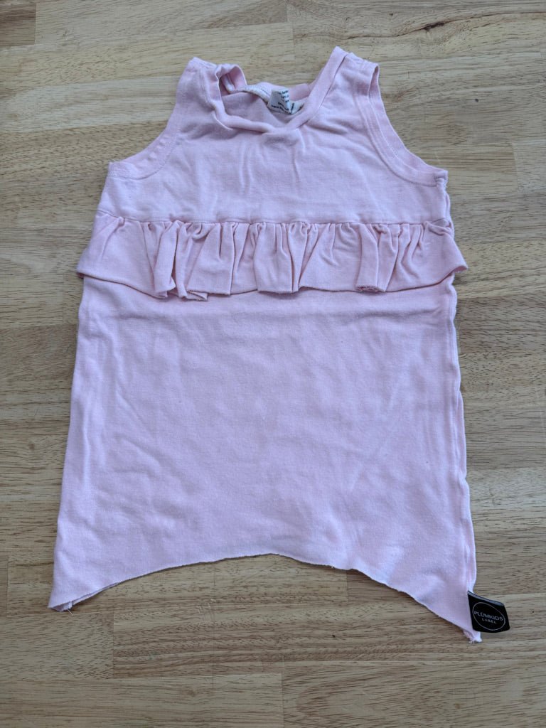 Plum Kids Label Tunic Top Pink Made in Canada | Size 6–12M - Nest and Sprout - Consignment