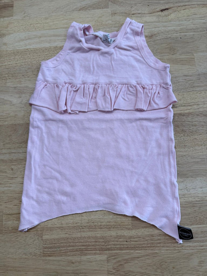 Plum Kids Label Tunic Top Pink Made in Canada | Size 6–12M - Nest and Sprout - Consignment